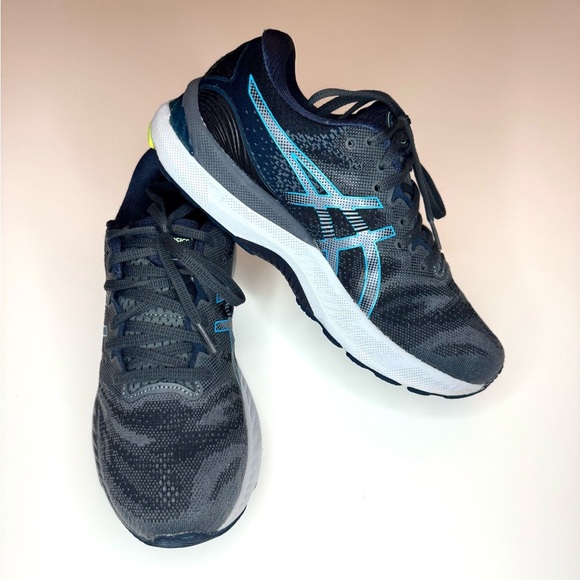 Asics Men’s Gel NIMBUS 23 Athletic Running Shoes Blue Gray Black Size- 7 - Picture 6 of 10